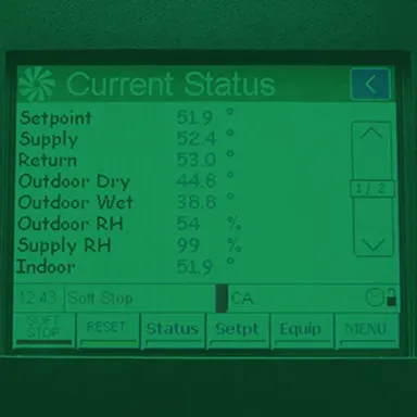 IVI Imperium crop storage control panel display